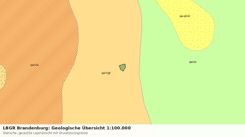 Statische Kartenansicht: LBGR Brandenburg: Geologische Übersicht 1:100.000