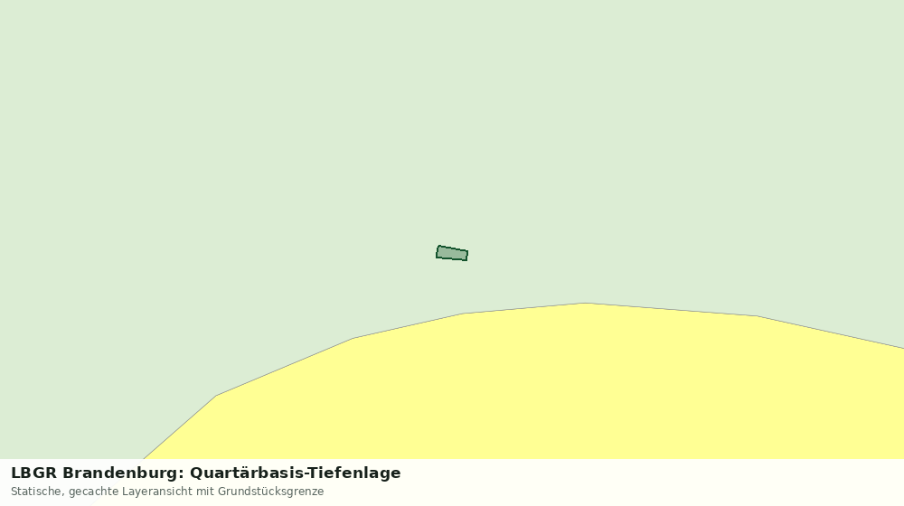 Statische Kartenansicht: LBGR Brandenburg: Quartärbasis-Tiefenlage