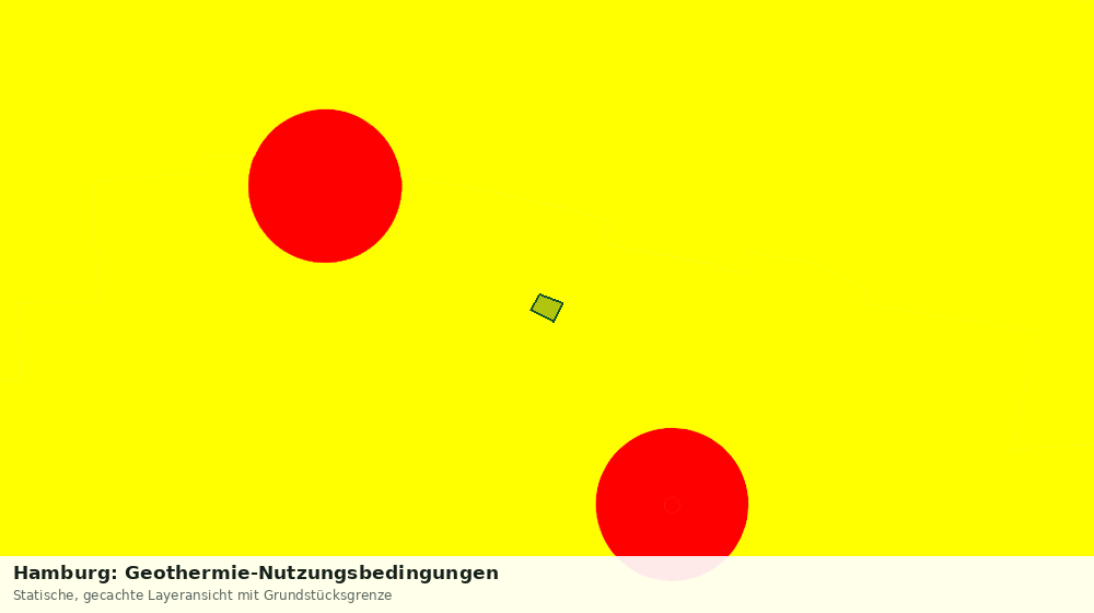 Statische Kartenansicht: Hamburg: Geothermie-Nutzungsbedingungen