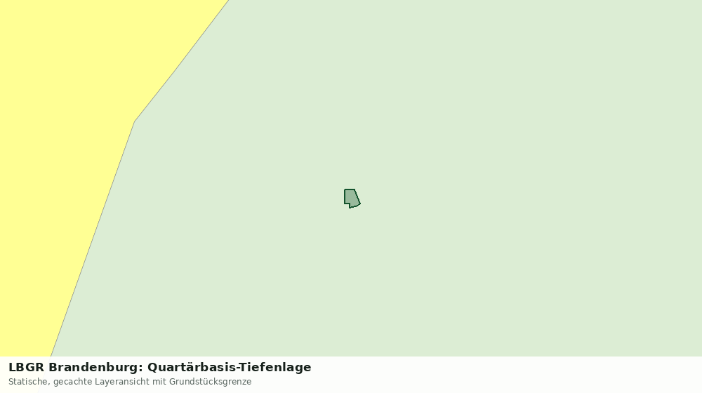Statische Kartenansicht: LBGR Brandenburg: Quartärbasis-Tiefenlage