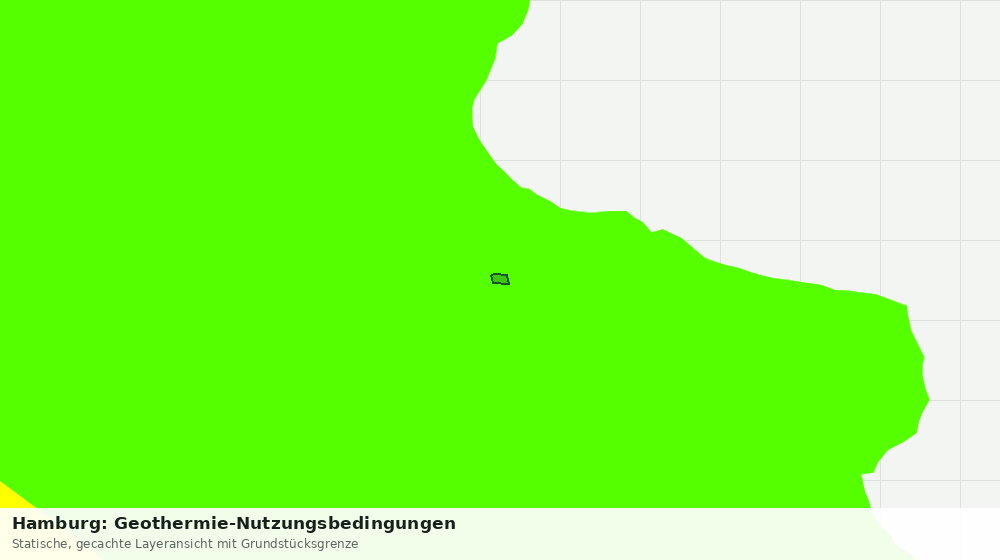Statische Kartenansicht: Hamburg: Geothermie-Nutzungsbedingungen