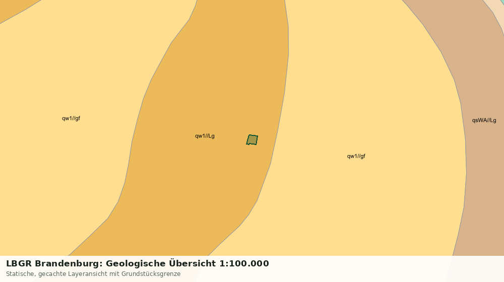 Statische Kartenansicht: LBGR Brandenburg: Geologische Übersicht 1:100.000
