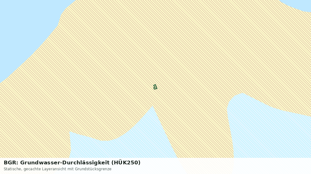 Statische Kartenansicht: BGR: Grundwasser-Durchlässigkeit (HÜK250)