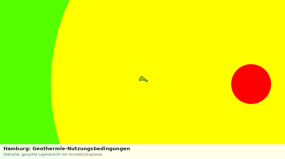 Statische Kartenansicht: Hamburg: Geothermie-Nutzungsbedingungen