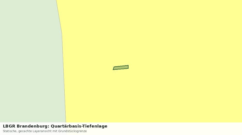 Statische Kartenansicht: LBGR Brandenburg: Quartärbasis-Tiefenlage