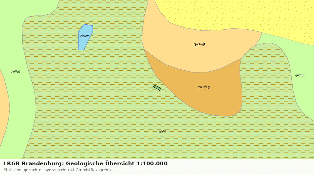 Statische Kartenansicht: LBGR Brandenburg: Geologische Übersicht 1:100.000