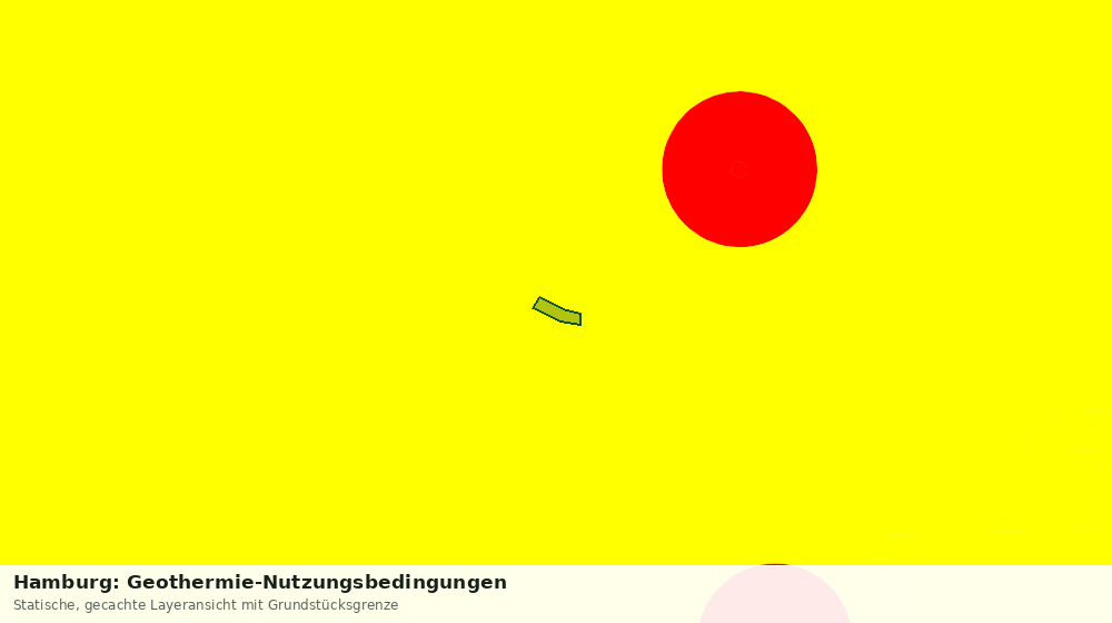 Statische Kartenansicht: Hamburg: Geothermie-Nutzungsbedingungen