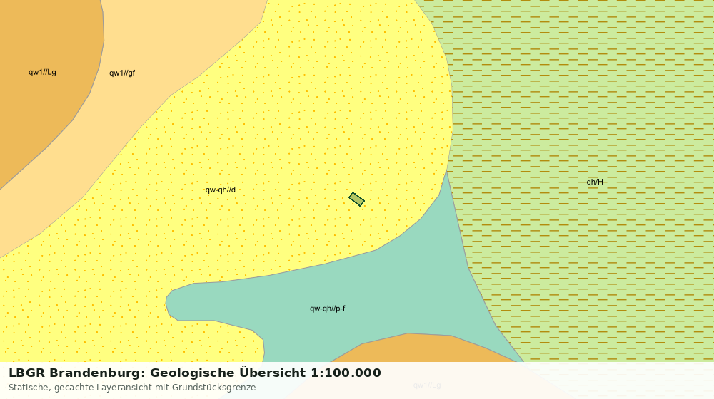 Statische Kartenansicht: LBGR Brandenburg: Geologische Übersicht 1:100.000