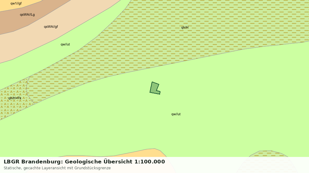 Statische Kartenansicht: LBGR Brandenburg: Geologische Übersicht 1:100.000