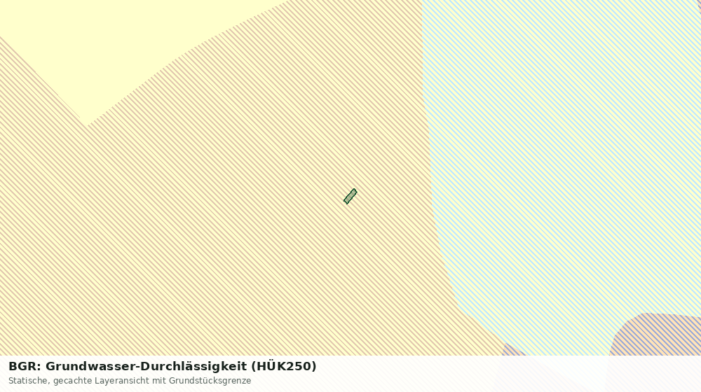 Statische Kartenansicht: BGR: Grundwasser-Durchlässigkeit (HÜK250)