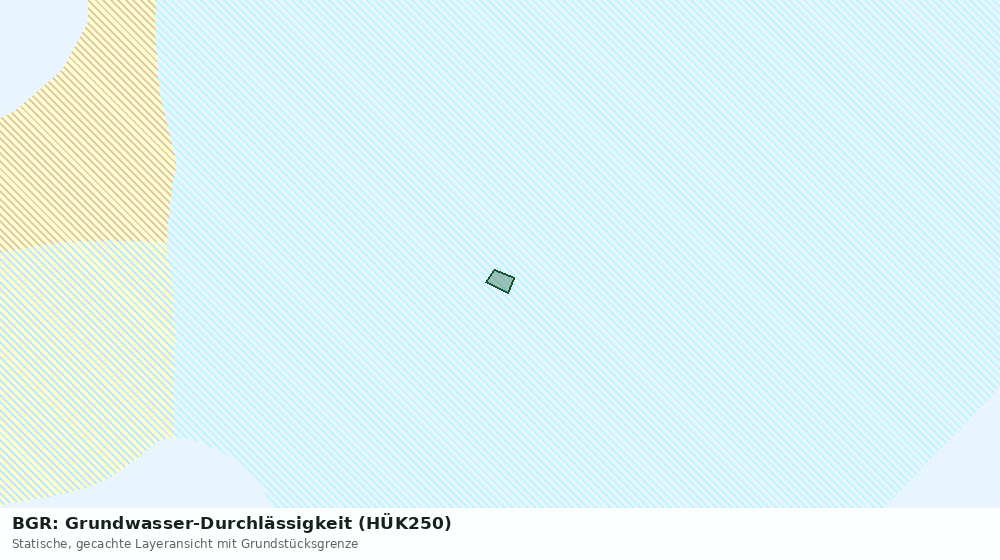 Statische Kartenansicht: BGR: Grundwasser-Durchlässigkeit (HÜK250)