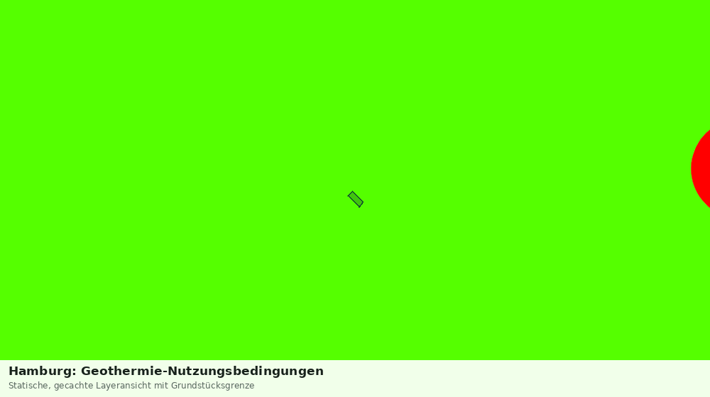 Statische Kartenansicht: Hamburg: Geothermie-Nutzungsbedingungen