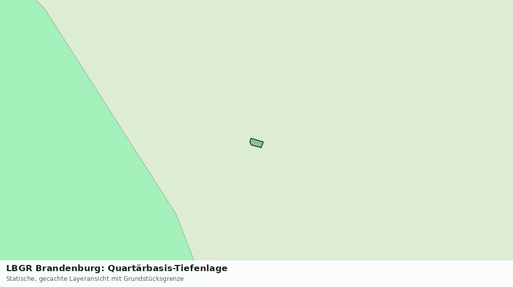 Statische Kartenansicht: LBGR Brandenburg: Quartärbasis-Tiefenlage