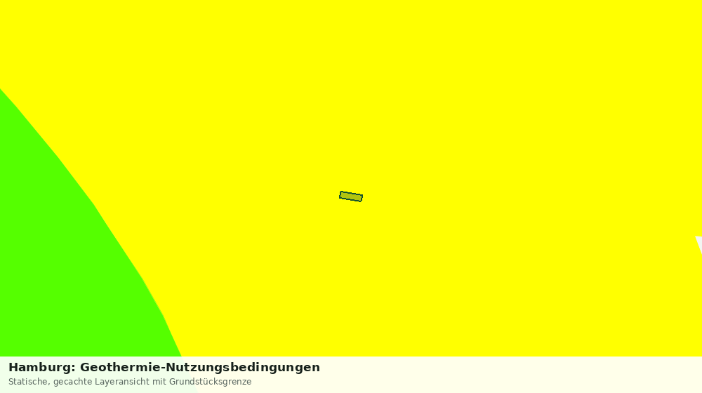 Statische Kartenansicht: Hamburg: Geothermie-Nutzungsbedingungen