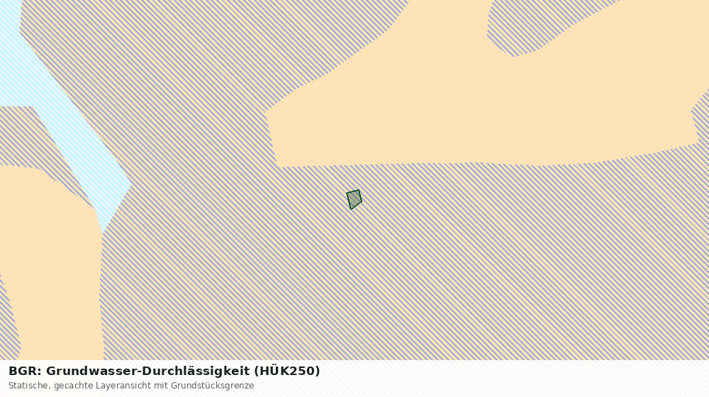 Statische Kartenansicht: BGR: Grundwasser-Durchlässigkeit (HÜK250)