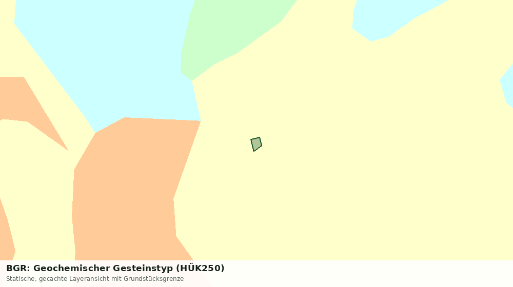 Statische Kartenansicht: BGR: Geochemischer Gesteinstyp (HÜK250)