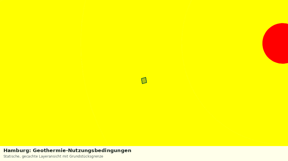 Statische Kartenansicht: Hamburg: Geothermie-Nutzungsbedingungen