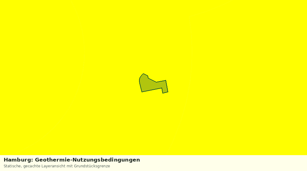 Statische Kartenansicht: Hamburg: Geothermie-Nutzungsbedingungen
