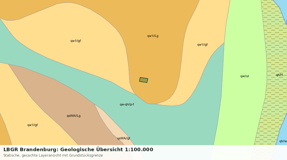 Statische Kartenansicht: LBGR Brandenburg: Geologische Übersicht 1:100.000