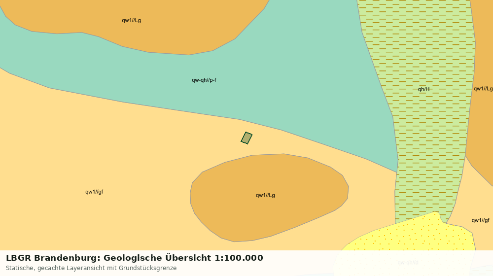 Statische Kartenansicht: LBGR Brandenburg: Geologische Übersicht 1:100.000