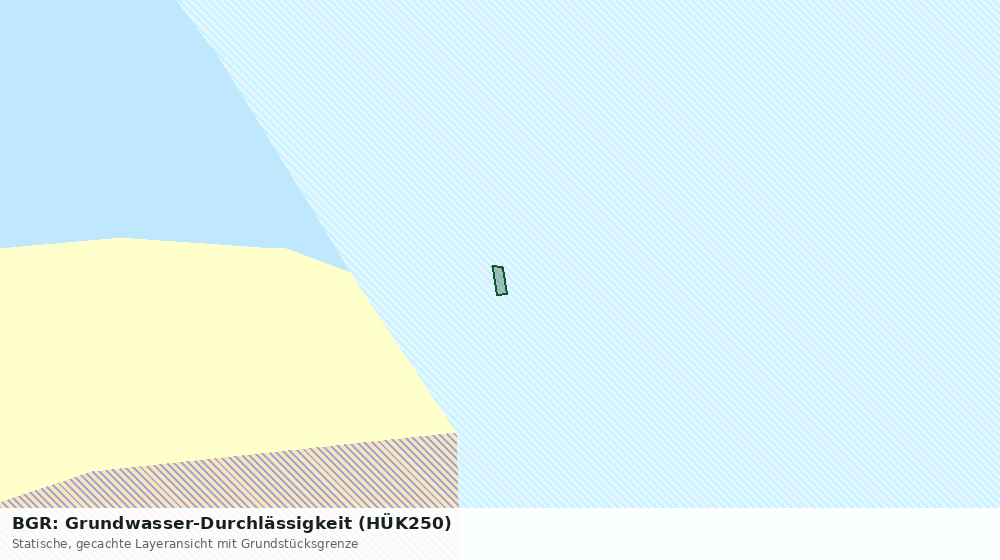 Statische Kartenansicht: BGR: Grundwasser-Durchlässigkeit (HÜK250)