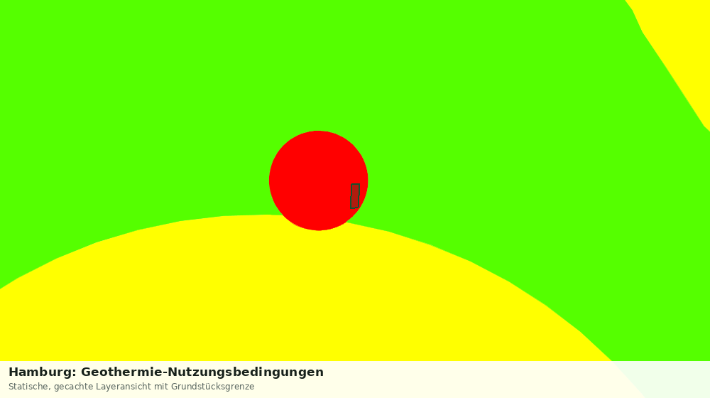 Statische Kartenansicht: Hamburg: Geothermie-Nutzungsbedingungen