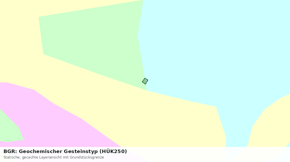 Statische Kartenansicht: BGR: Geochemischer Gesteinstyp (HÜK250)