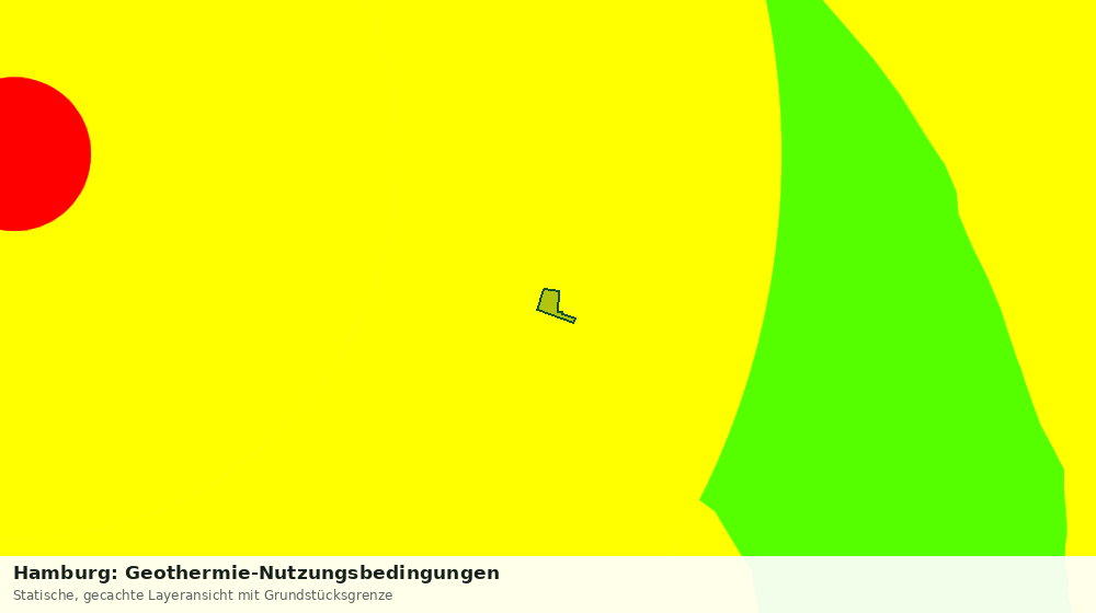 Statische Kartenansicht: Hamburg: Geothermie-Nutzungsbedingungen