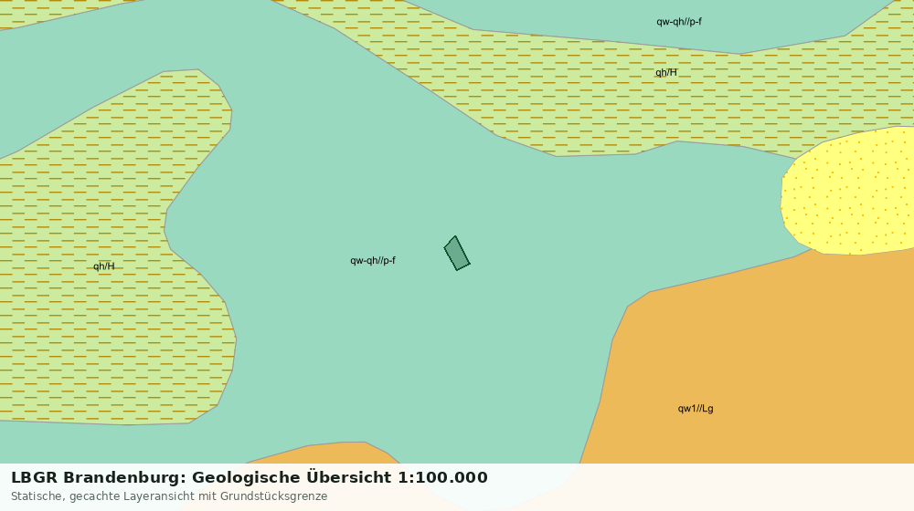 Statische Kartenansicht: LBGR Brandenburg: Geologische Übersicht 1:100.000