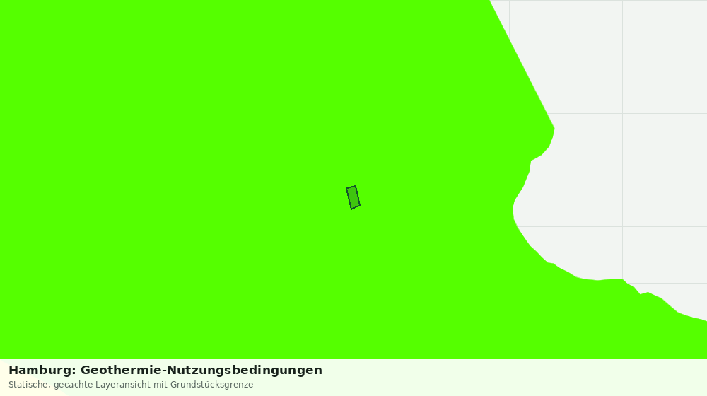 Statische Kartenansicht: Hamburg: Geothermie-Nutzungsbedingungen