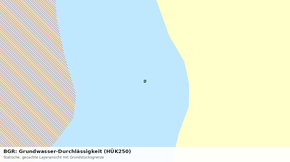 Statische Kartenansicht: BGR: Grundwasser-Durchlässigkeit (HÜK250)