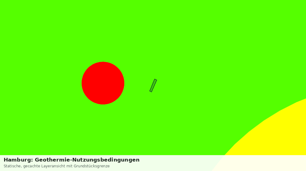 Statische Kartenansicht: Hamburg: Geothermie-Nutzungsbedingungen