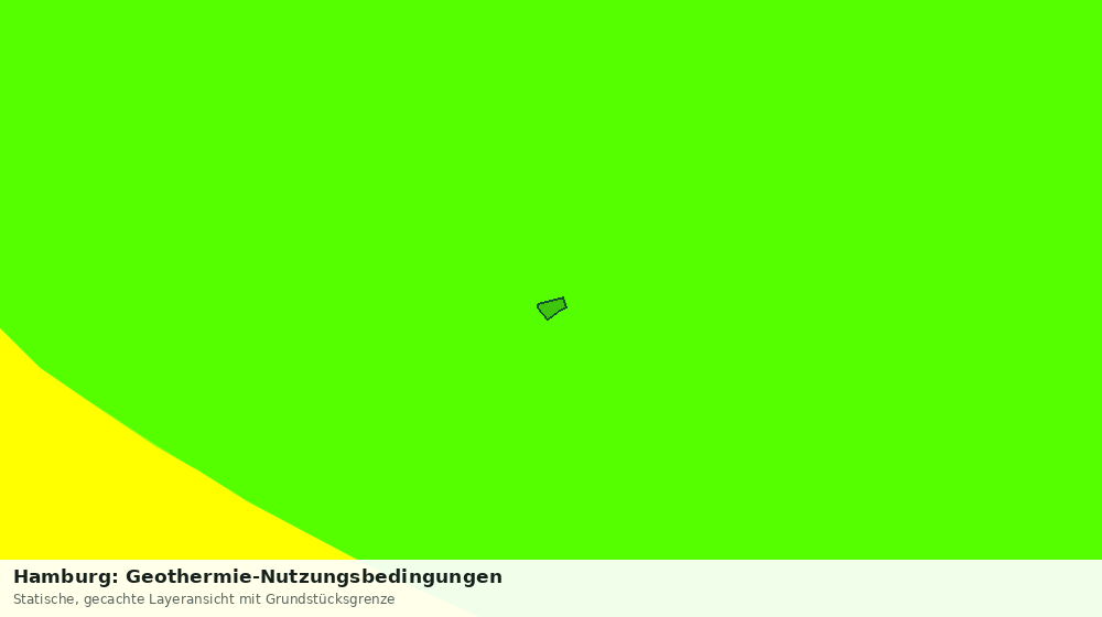 Statische Kartenansicht: Hamburg: Geothermie-Nutzungsbedingungen