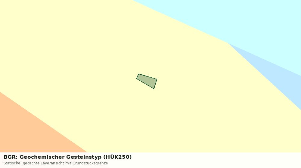 Statische Kartenansicht: BGR: Geochemischer Gesteinstyp (HÜK250)
