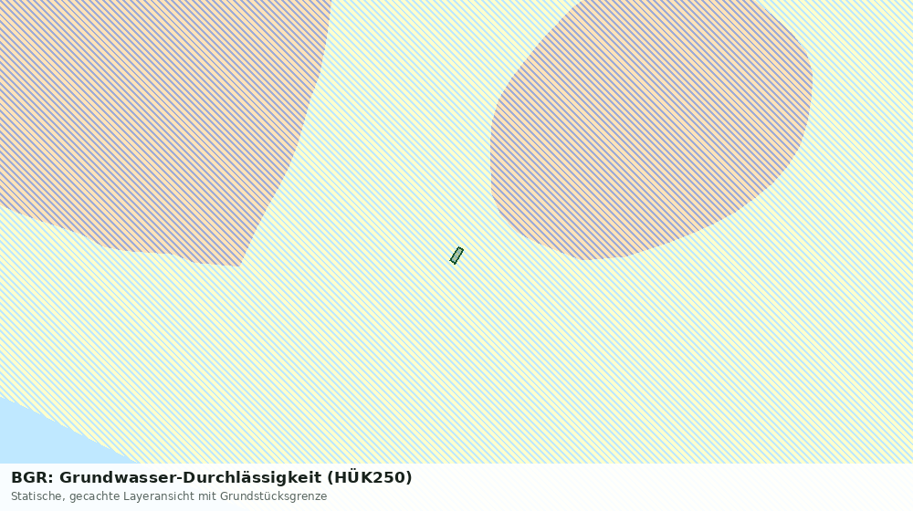 Statische Kartenansicht: BGR: Grundwasser-Durchlässigkeit (HÜK250)