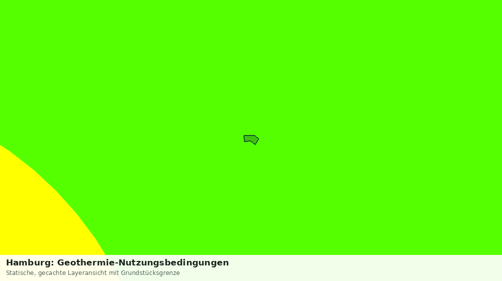 Statische Kartenansicht: Hamburg: Geothermie-Nutzungsbedingungen