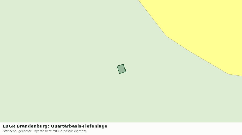 Statische Kartenansicht: LBGR Brandenburg: Quartärbasis-Tiefenlage