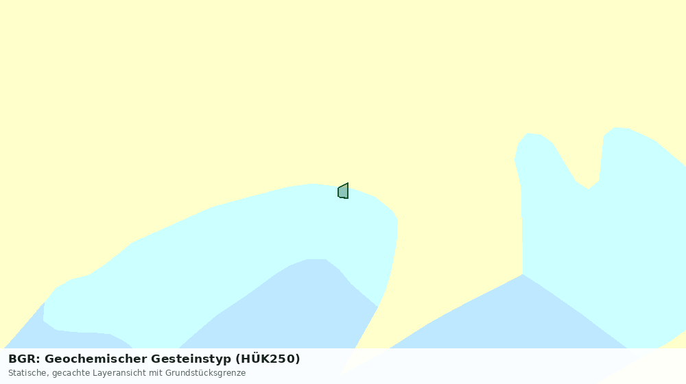 Statische Kartenansicht: BGR: Geochemischer Gesteinstyp (HÜK250)