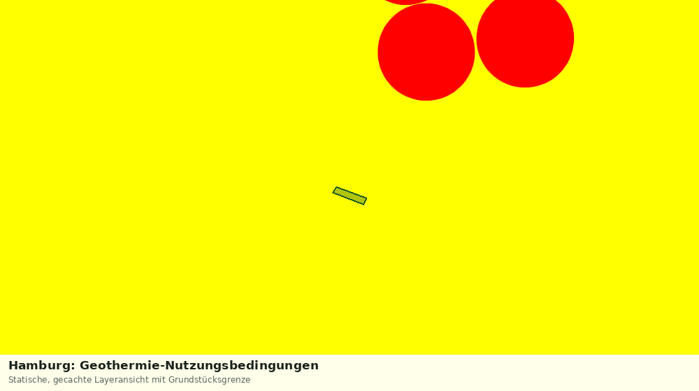 Statische Kartenansicht: Hamburg: Geothermie-Nutzungsbedingungen