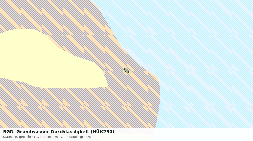 Statische Kartenansicht: BGR: Grundwasser-Durchlässigkeit (HÜK250)
