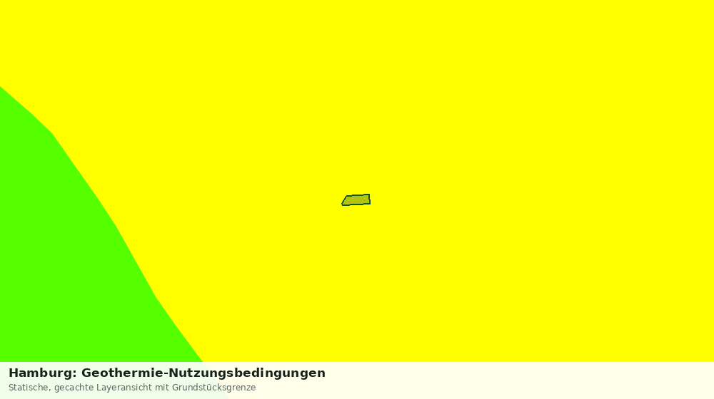 Statische Kartenansicht: Hamburg: Geothermie-Nutzungsbedingungen