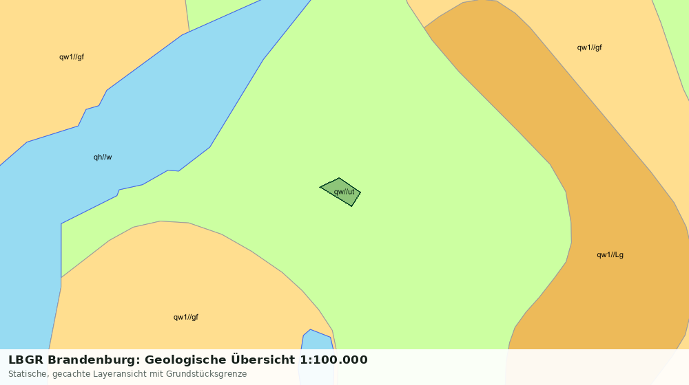 Statische Kartenansicht: LBGR Brandenburg: Geologische Übersicht 1:100.000