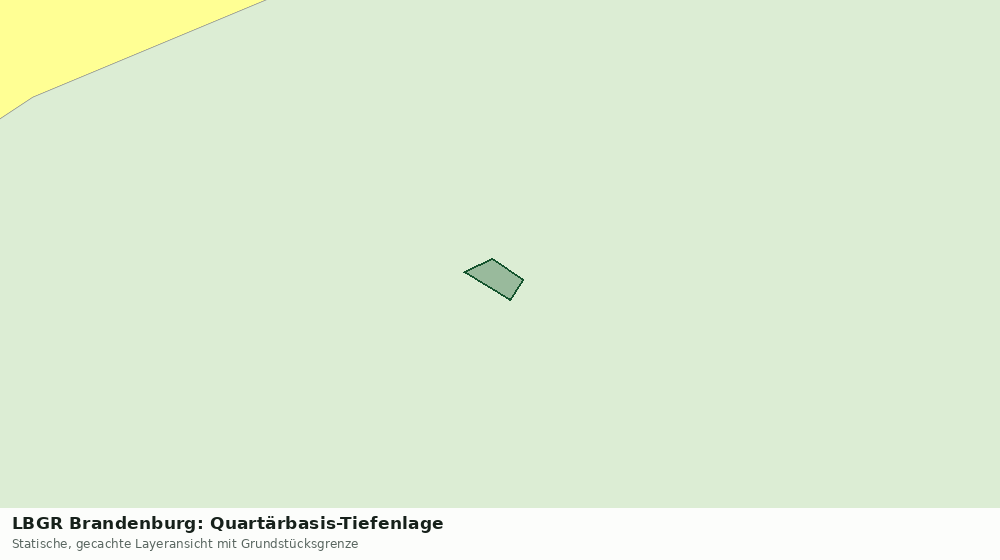 Statische Kartenansicht: LBGR Brandenburg: Quartärbasis-Tiefenlage