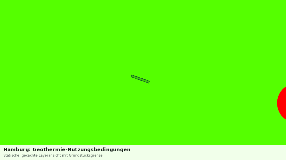Statische Kartenansicht: Hamburg: Geothermie-Nutzungsbedingungen
