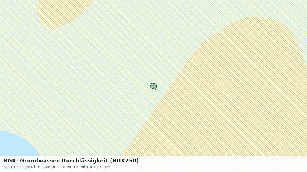 Statische Kartenansicht: BGR: Grundwasser-Durchlässigkeit (HÜK250)