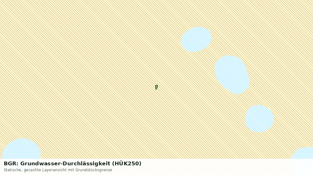 Statische Kartenansicht: BGR: Grundwasser-Durchlässigkeit (HÜK250)