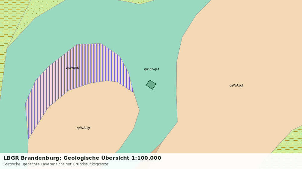 Statische Kartenansicht: LBGR Brandenburg: Geologische Übersicht 1:100.000