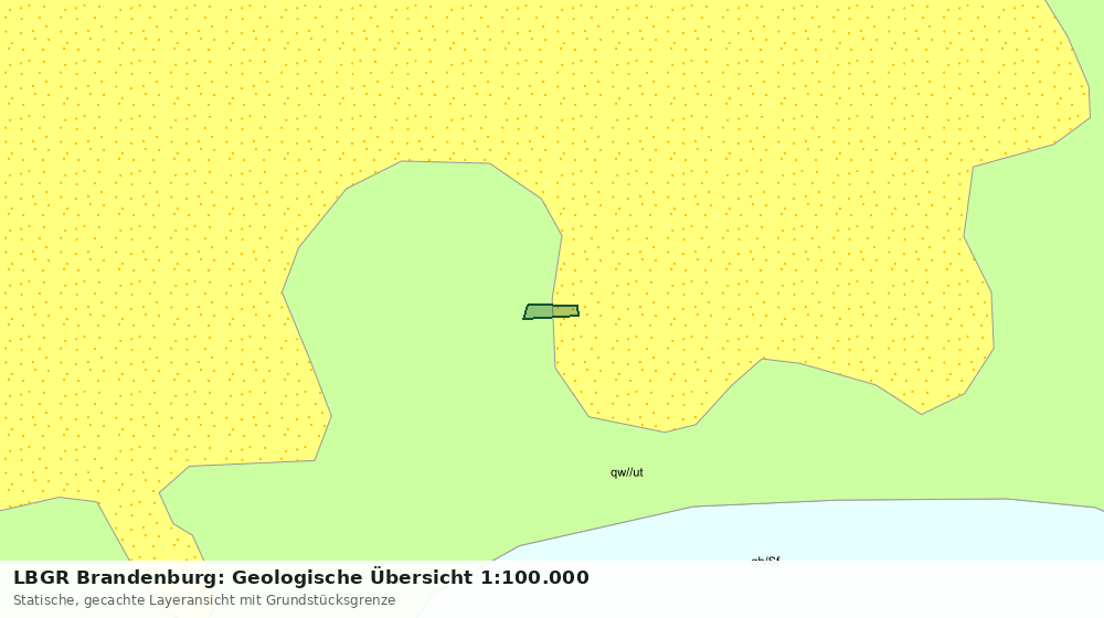 Statische Kartenansicht: LBGR Brandenburg: Geologische Übersicht 1:100.000