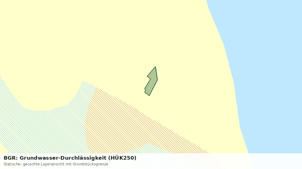 Statische Kartenansicht: BGR: Grundwasser-Durchlässigkeit (HÜK250)