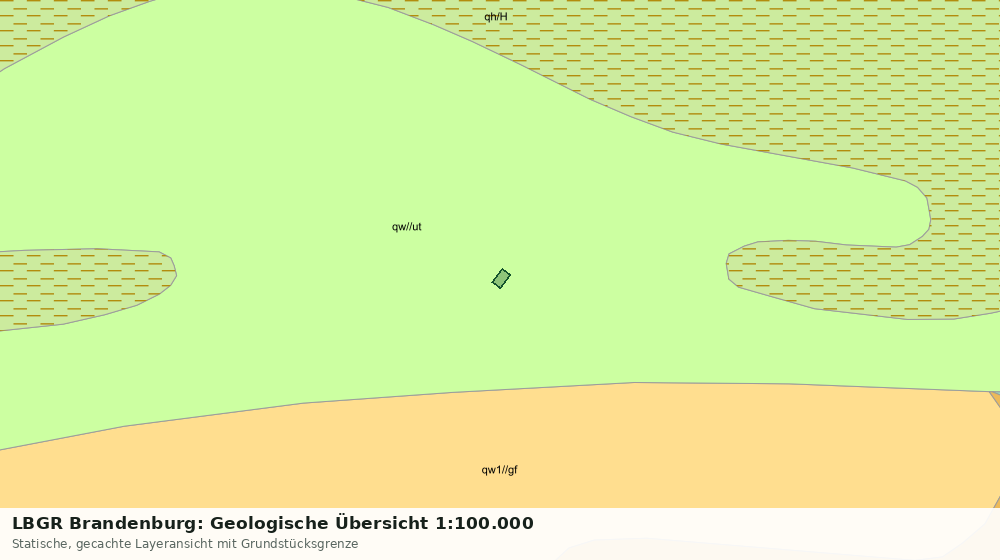 Statische Kartenansicht: LBGR Brandenburg: Geologische Übersicht 1:100.000